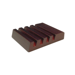 Slotted Mahogany Coaster Holder