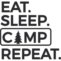 Camping- Eat Sleep Camp Repeat